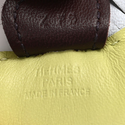 Hermes Milo Lambskin Grigri Rodeo Horse Bag Charm PM Jaune Bourgeon Bleu Brume Rouge Sellier 3 of 4