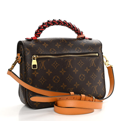 Louis Vuitton Monogram Braided Pochette Metis Coquelicot 3 of 10
