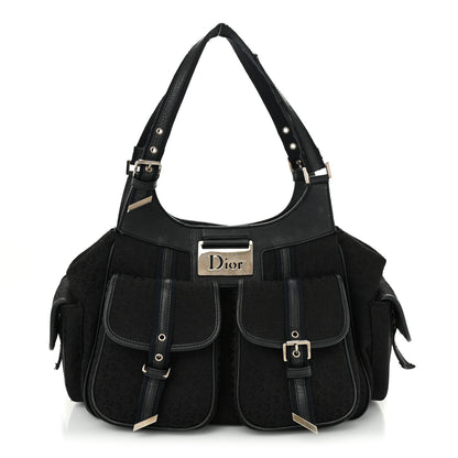 Christian Dior Monogram Pocket Satchel Black 1 of 17