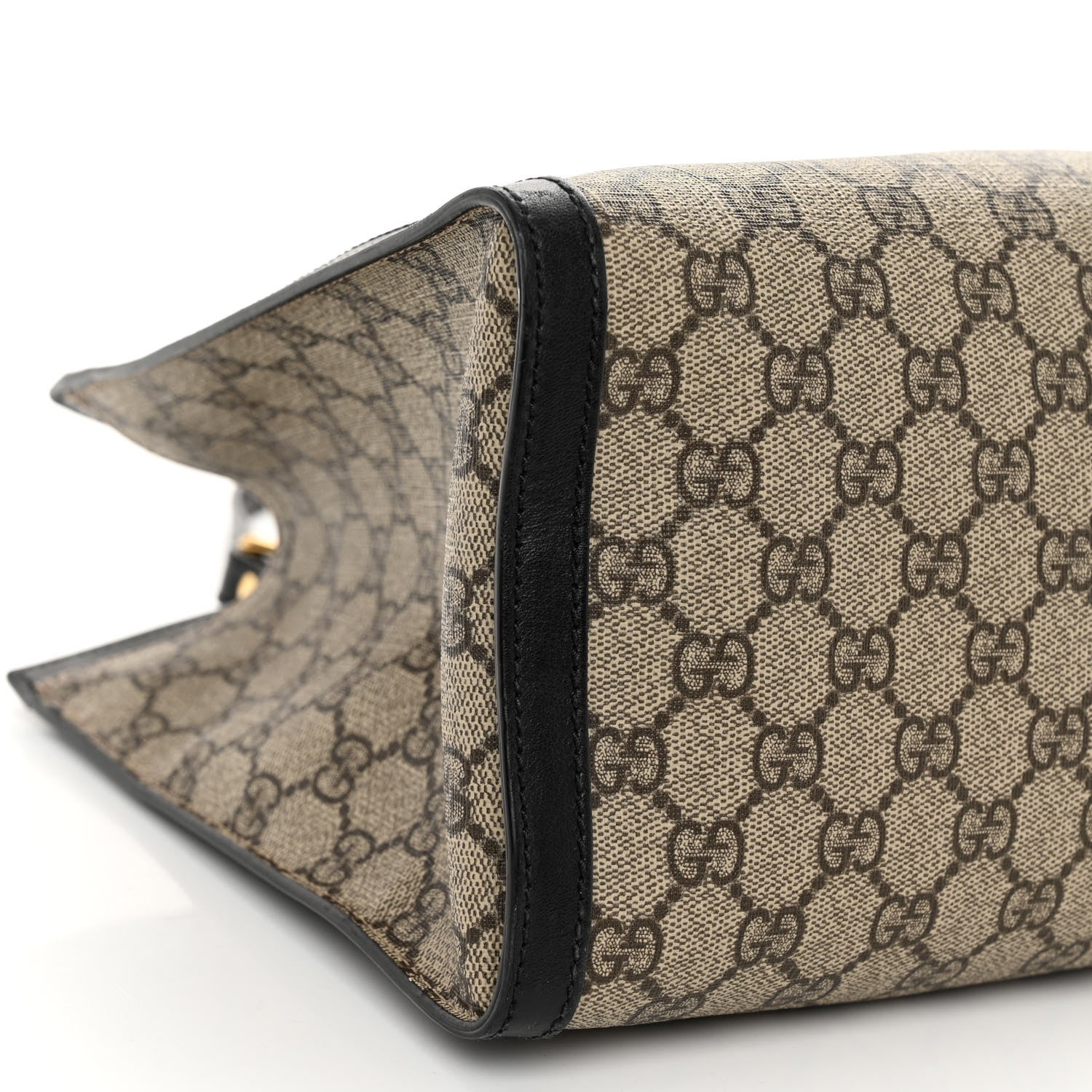 Gucci GG Supreme Monogram Medium Padlock Tote Black 9 of 10