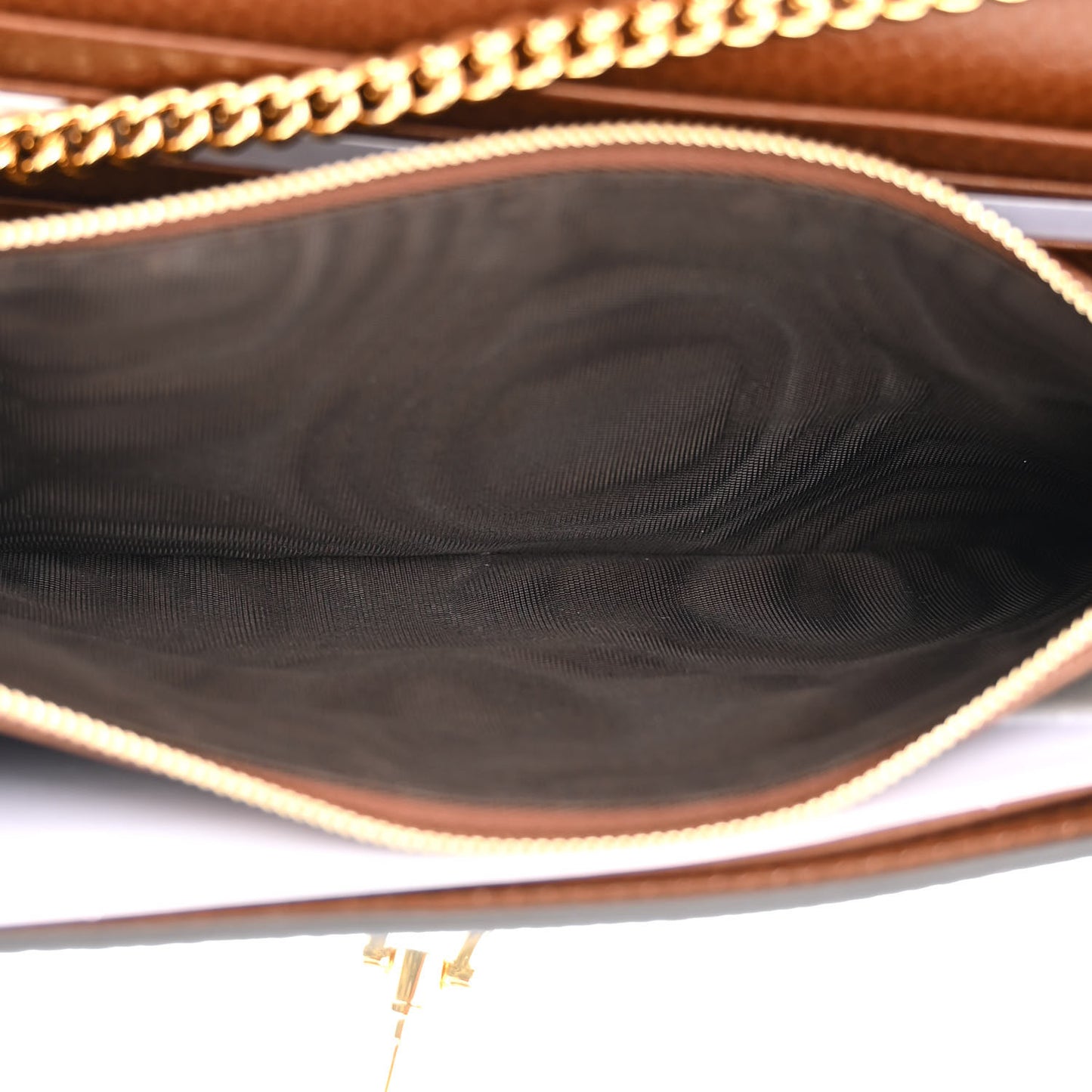 New Denim GG Monogram Jackie 1961 Chain Wallet Blue Tea Cuir