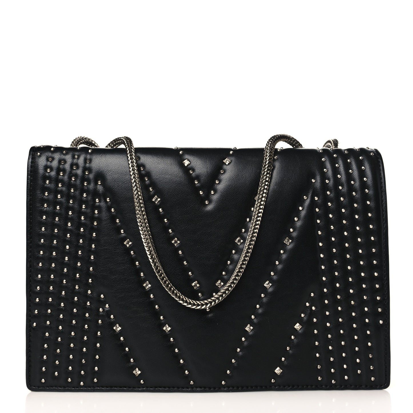 Lambskin Diamond Disco Mini Flap Crossbody Bag Black
