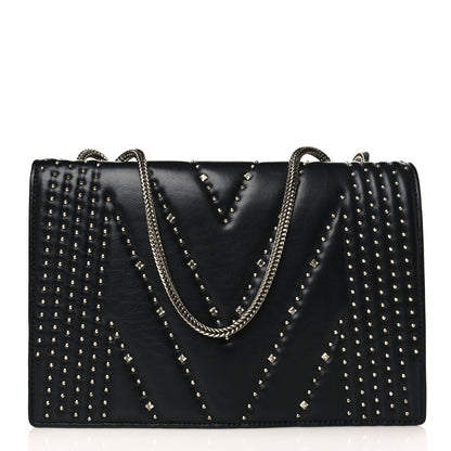 MCM Lambskin Diamond Disco Mini Flap Crossbody Bag Black 1 of 9