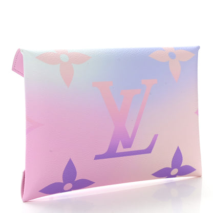 Louis Vuitton Monogram Giant Spring In The City Kirigami Pochette Set Sunrise Pastel Sunset Kaki 4 of 9