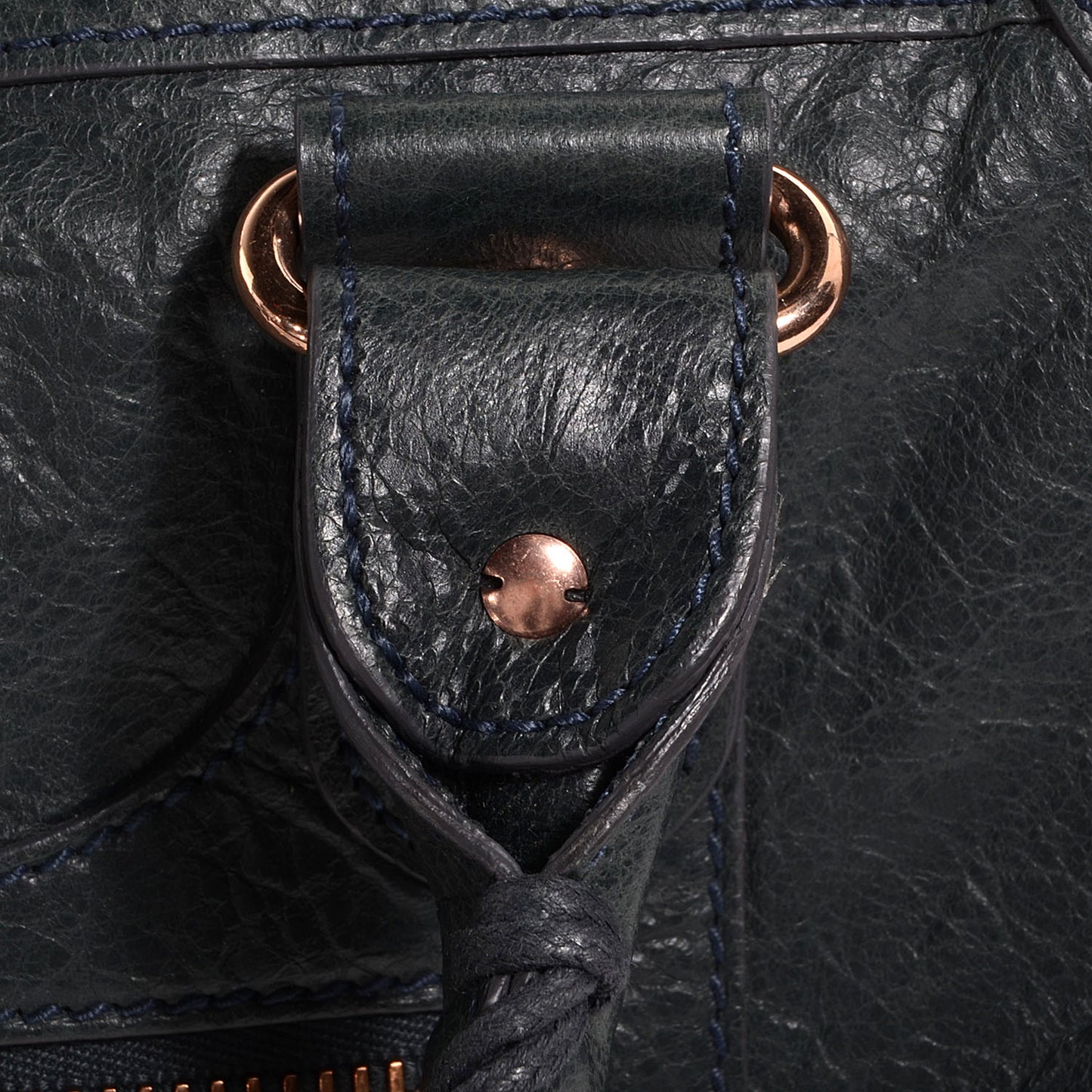 Agneau Giant 21 Rose Gold Hardware Work Anthracite