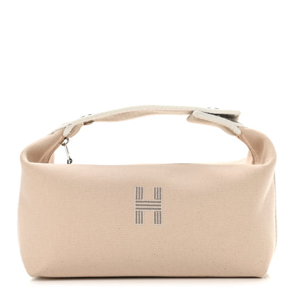 Hermes Canvas Small Bride-A-Brac Pouch Natural 1 of 9
