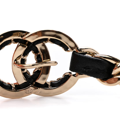 Chanel Lambskin Chain CC Belt Black Gold 3 of 5