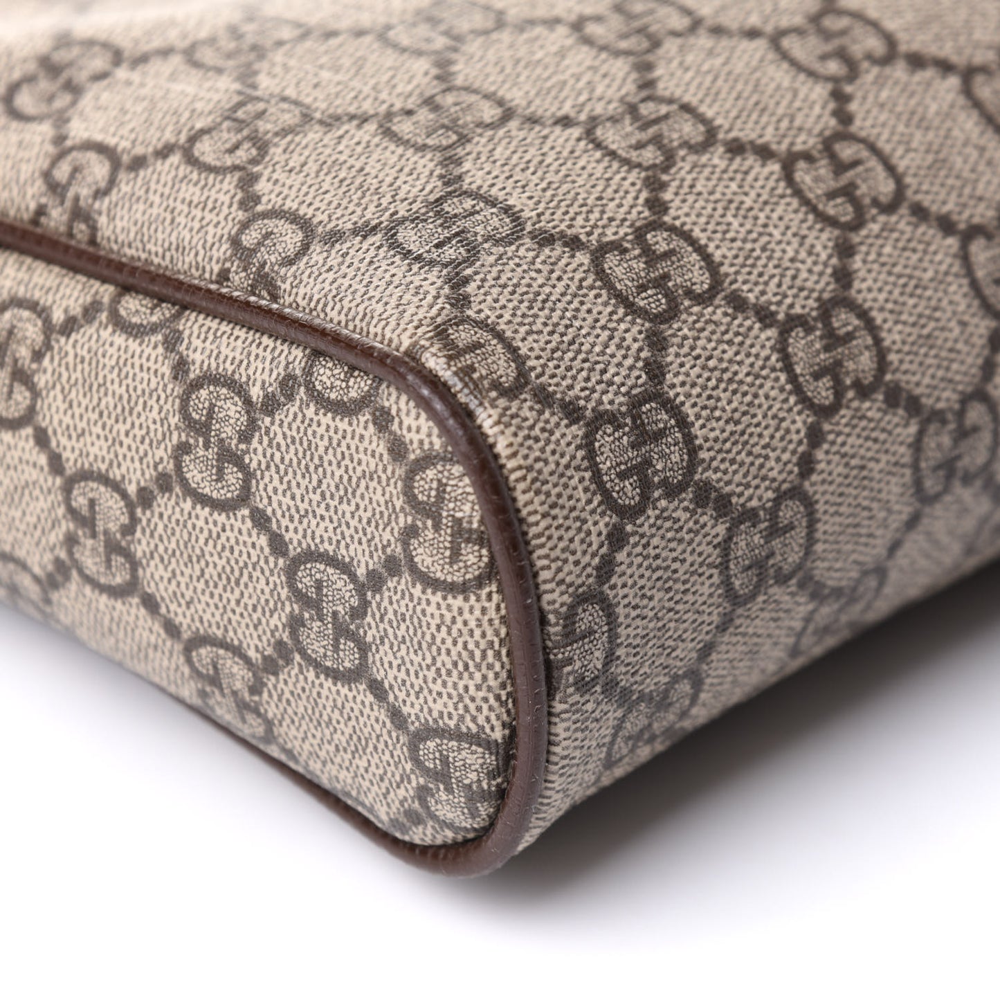 GG Supreme Monogram Web Medium Ophidia Messenger Bag Brown