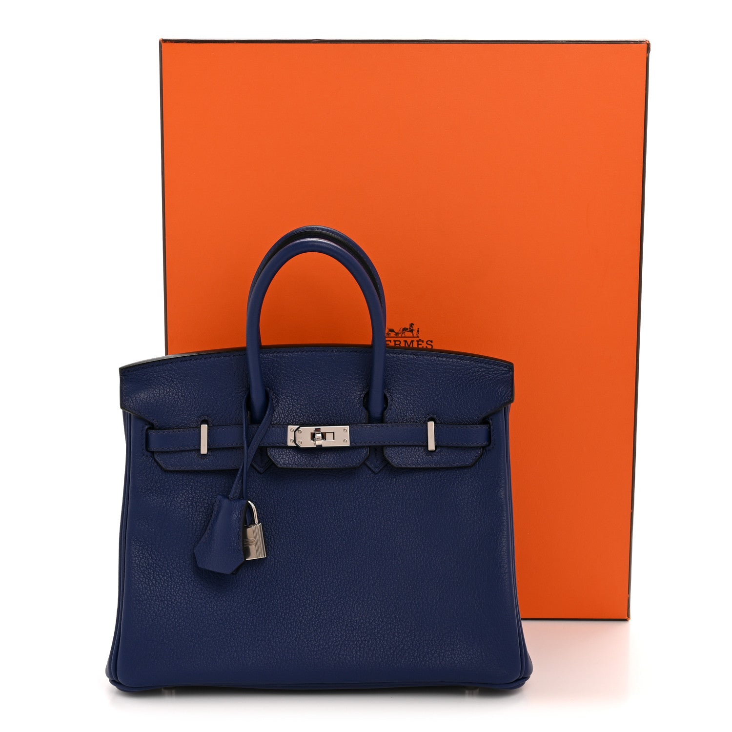 Hermes Taurillon Novillo Birkin 25 Bleu Saphir 13 of 13