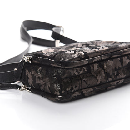 Jimmy Choo Metallic Nappa Camo Opal Crossbody Bag Black Gunmetal 9 of 10