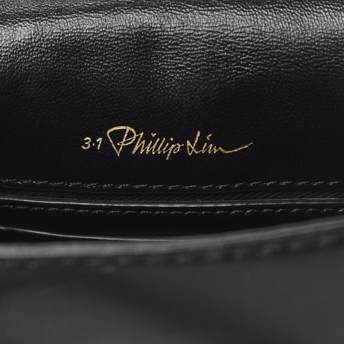 3.1 Calfskin Alix Soft Flap Clutch Black