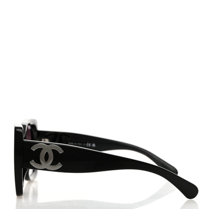 Chanel Square CC Sunglasses 5494-A Black 3 of 10