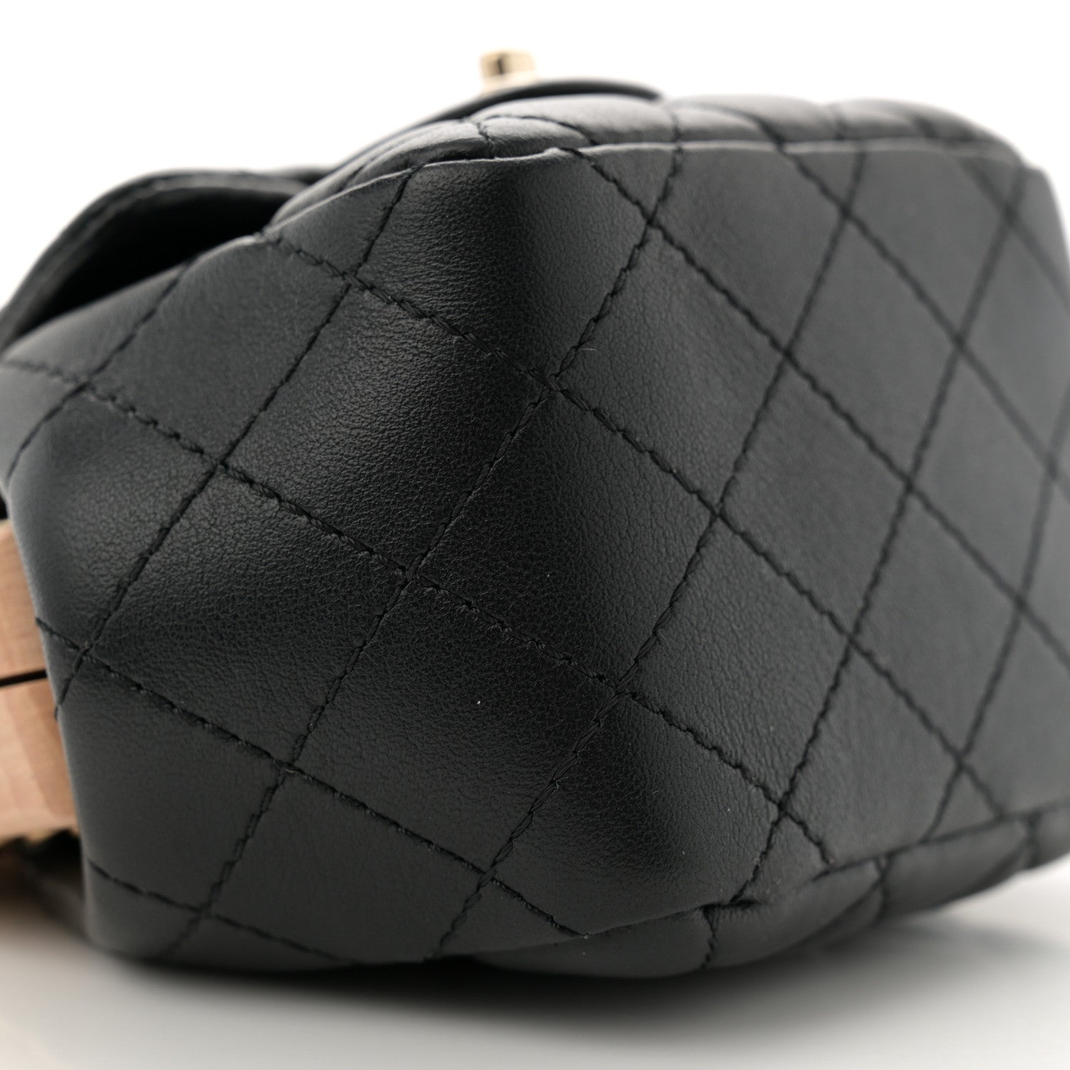 Chanel Lambskin Quilted Hollywood Clutch Black 9 of 10