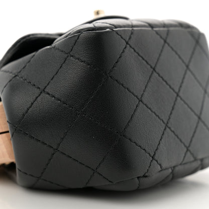 Chanel Lambskin Quilted Hollywood Clutch Black 9 of 10