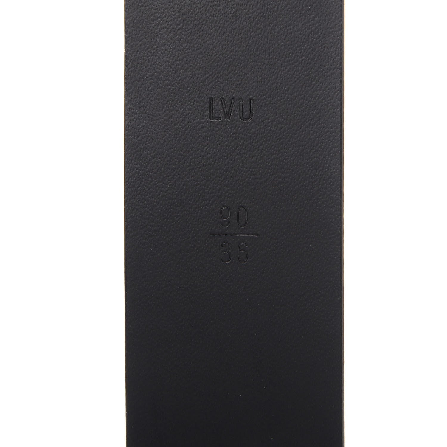 Louis Vuitton Calfskin 30mm Neogram LV Belt 90 36 Black 4 of 9