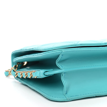 Chanel Calfskin Quilted Medium Everyday Chic Single Flap Turquoise 9 of 10