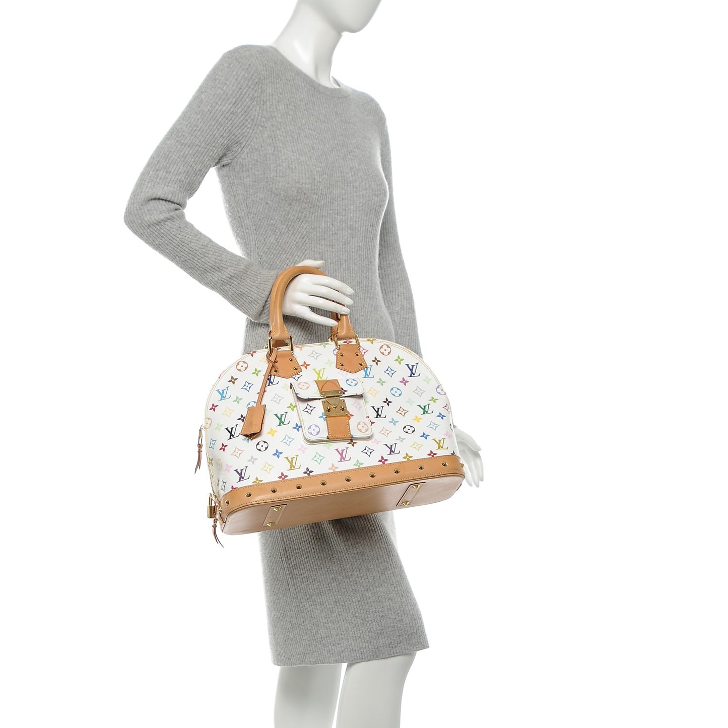Monogram Multicolor Alma GM White