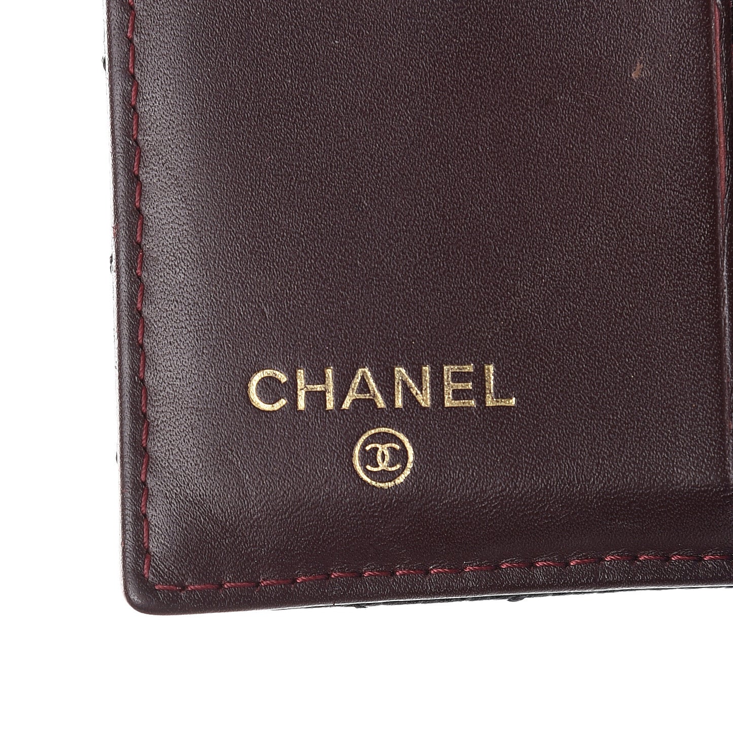 Caviar Quilted Compact French Flap Wallet Black
