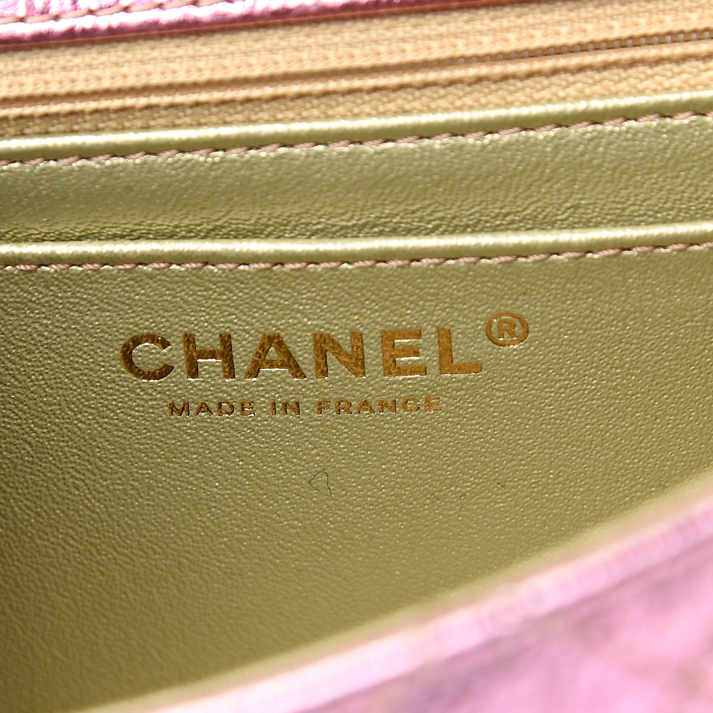 Metallic Goatskin Quilted Mini 2.55 Reissue Flap Multicolor