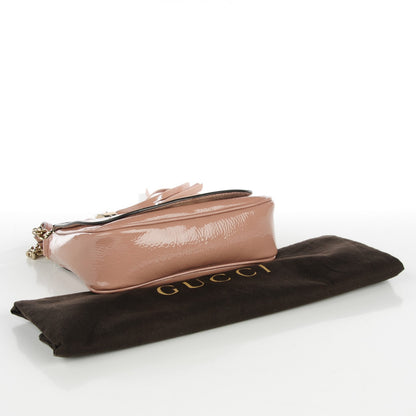 Gucci Patent Small Soho Flap Crossbody Dark Cipria 4 of 7
