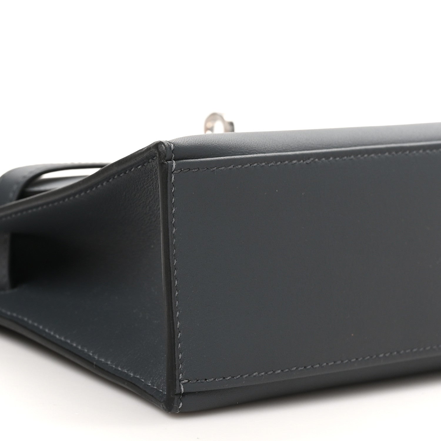 Hermes Swift Kelly Pochette Clutch Gris Misty 9 of 11