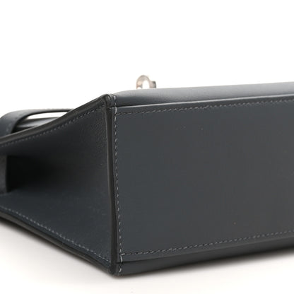 Hermes Swift Kelly Pochette Clutch Gris Misty 9 of 11