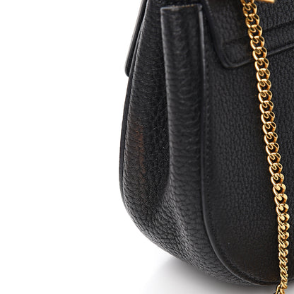 Chloe Grained Lambskin Mini Drew Shoulder Bag Black 9 of 10