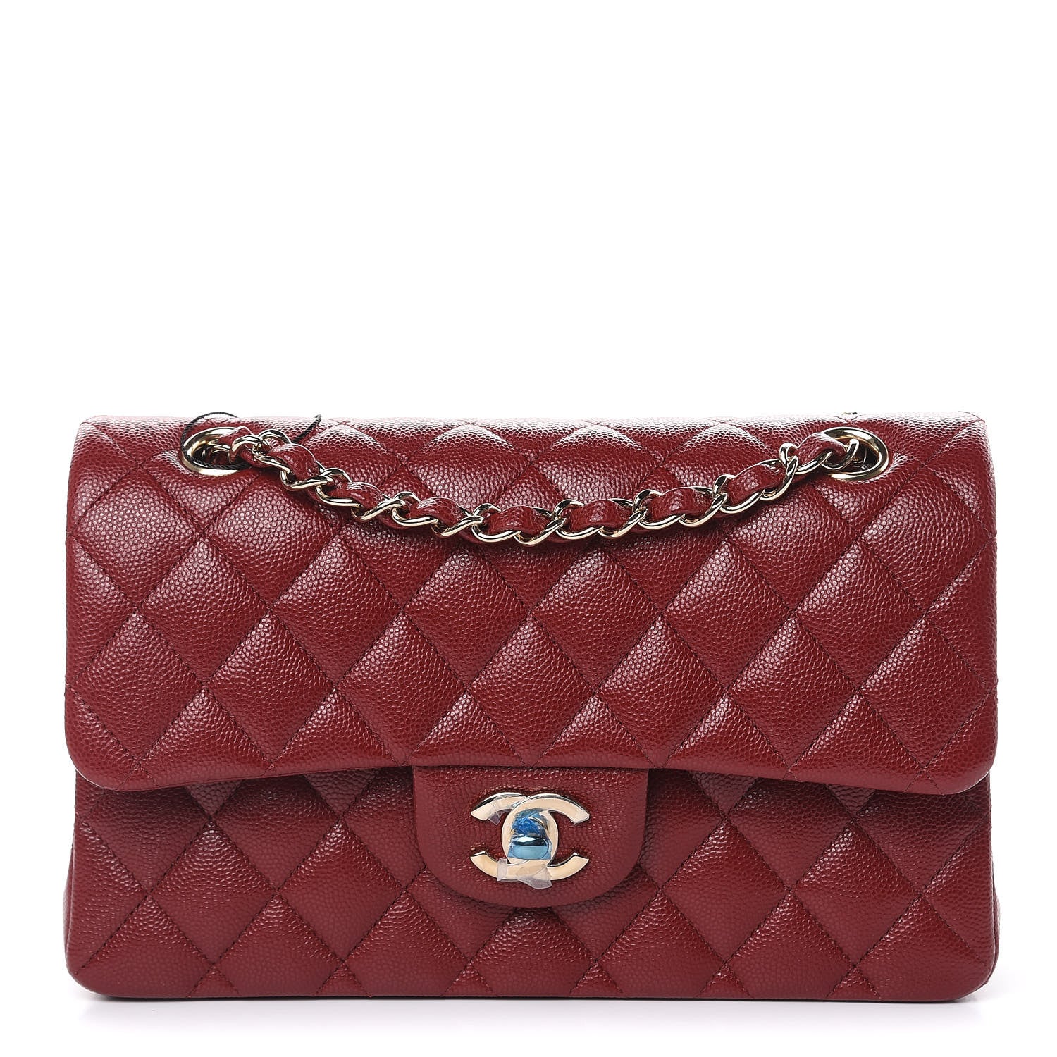 Chanel Caviar Quilted Small Double Flap Burgundy 1 of 10
