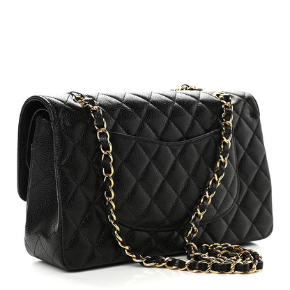 Chanel Caviar Quilted Medium Double Flap Black 3 of 9