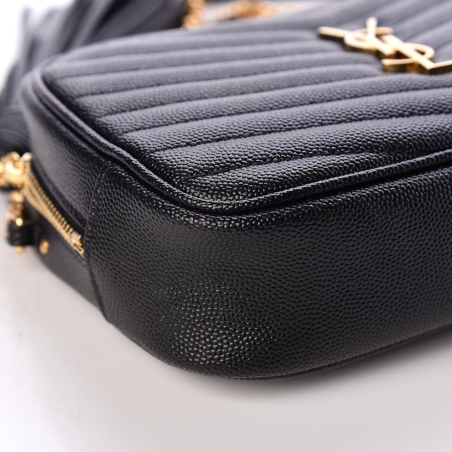 Grain De Poudre Matelasse Monogram Mini Lou Camera Bag Black