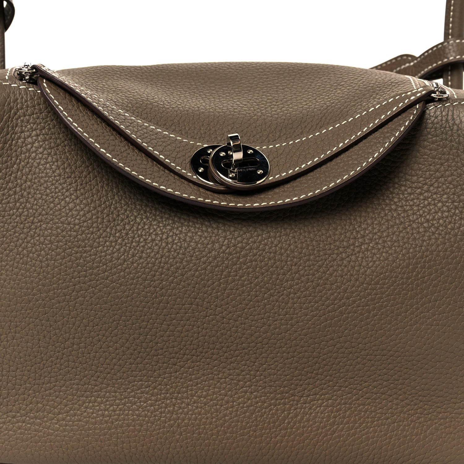 Hermes Taurillon Clemence Lindy 26 Etoupe 14 of 17