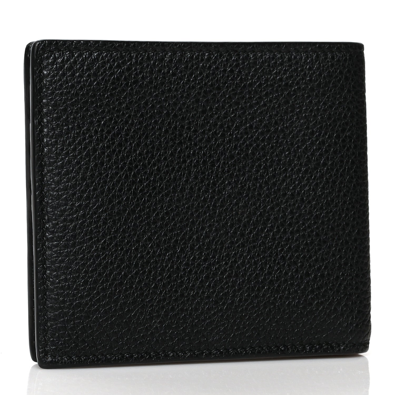 Gucci Cripto Calfskin Logo Bi-Fold Wallet Black Grege 3 of 7