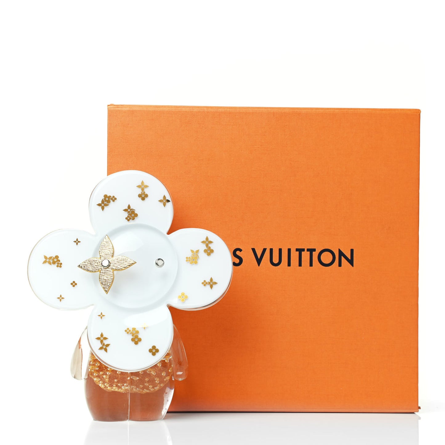 Murano Glass Vivienne White Gold