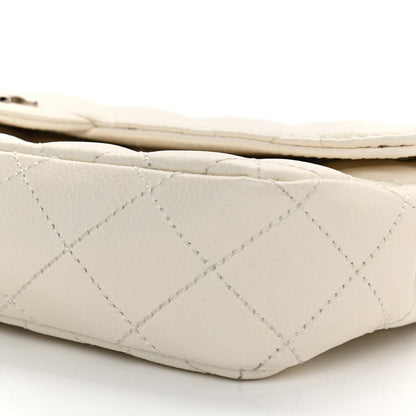 Chanel Caviar Quilted East West Flap White 10 of 18