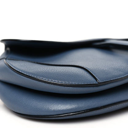 Christian Dior Calfskin Saddle Bag Sky Blue 9 of 12