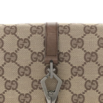 Gucci Monogram Jackie O Flap Bag Brown 8 of 13