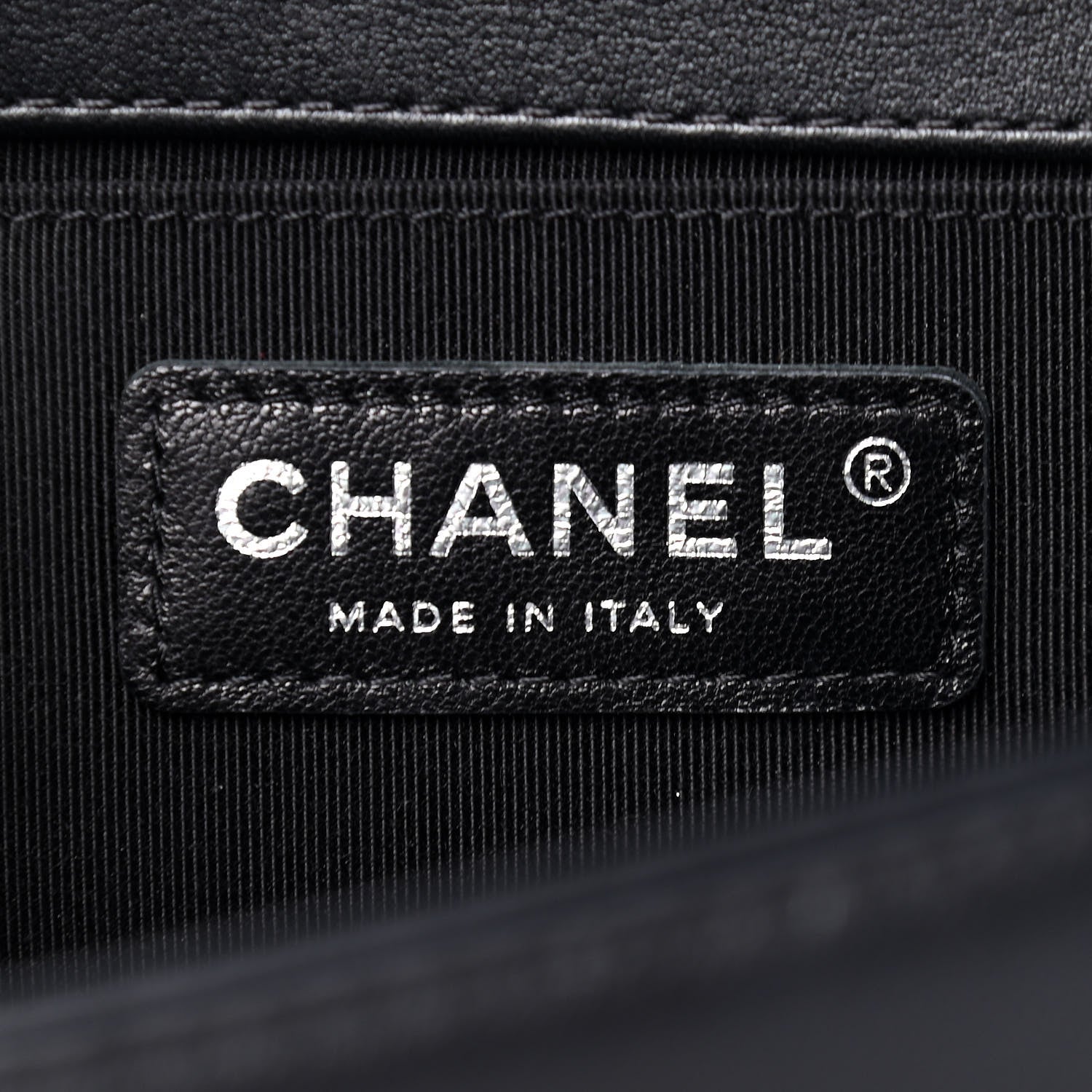 Chanel Calfskin Medium Bi-Color Boy Flap Navy Black 5 of 6