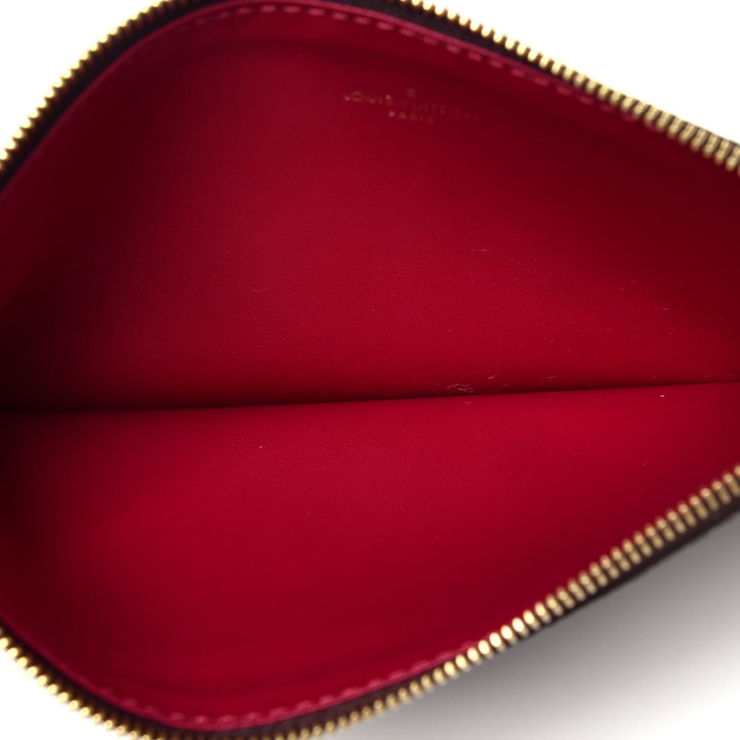 Monogram Felicie Chain Wallet Zippered Insert Fuchsia
