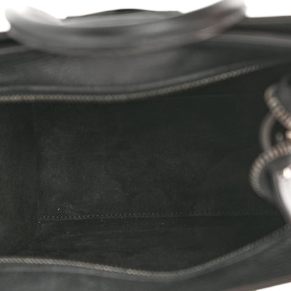 Celine Drummed Calfskin Nano Luggage Black 5 of 9