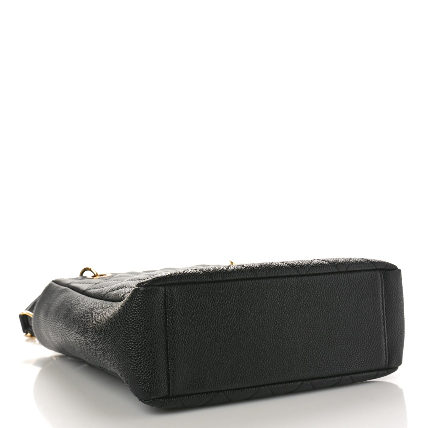 Caviar Quilted Petit Shopping Tote PST Black