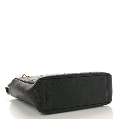 Chanel Caviar Quilted Petit Shopping Tote PST Black 4 of 10