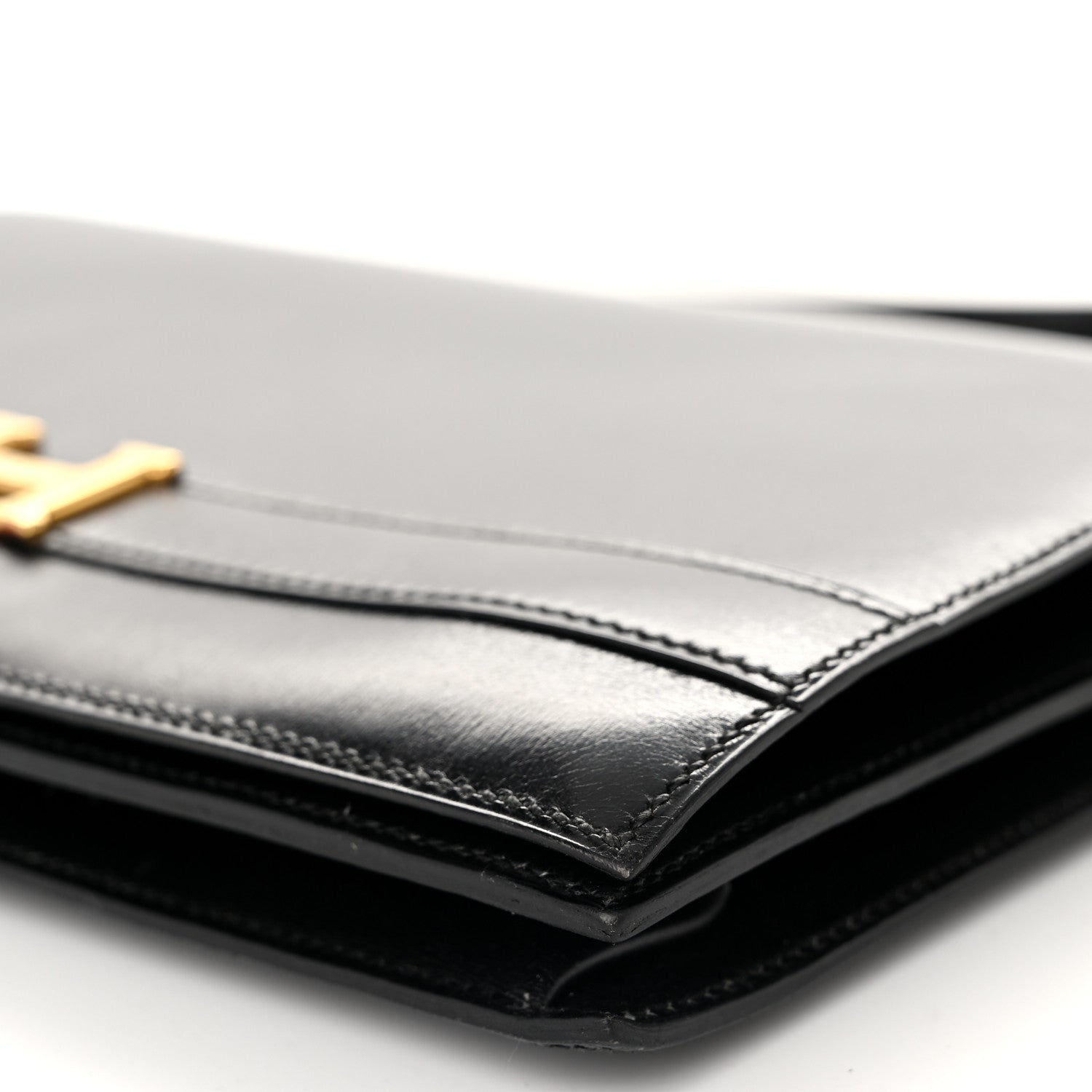 Hermes Box Annie Clutch Shoulder Bag Black 10 of 13