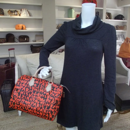 Louis Vuitton Monogram Graffiti Speedy 30 Orange 2 of 9