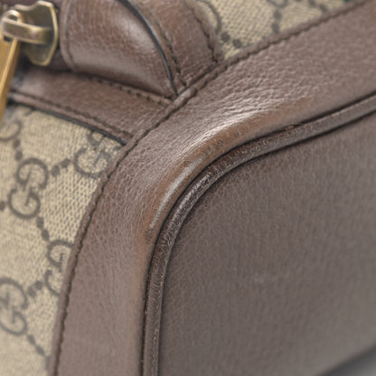 Gucci GG Supreme Monogram Calfskin Web Small Ophidia Day Backpack Beige Ebony New Acero 14 of 14