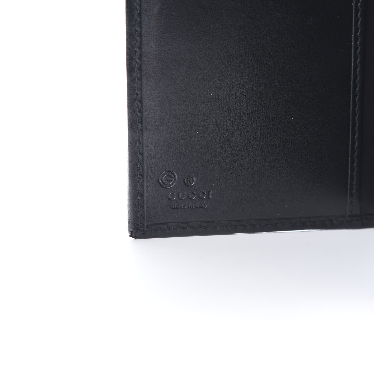 Gucci Calfskin Monogram Continental Flap Wallet Black 7 of 12