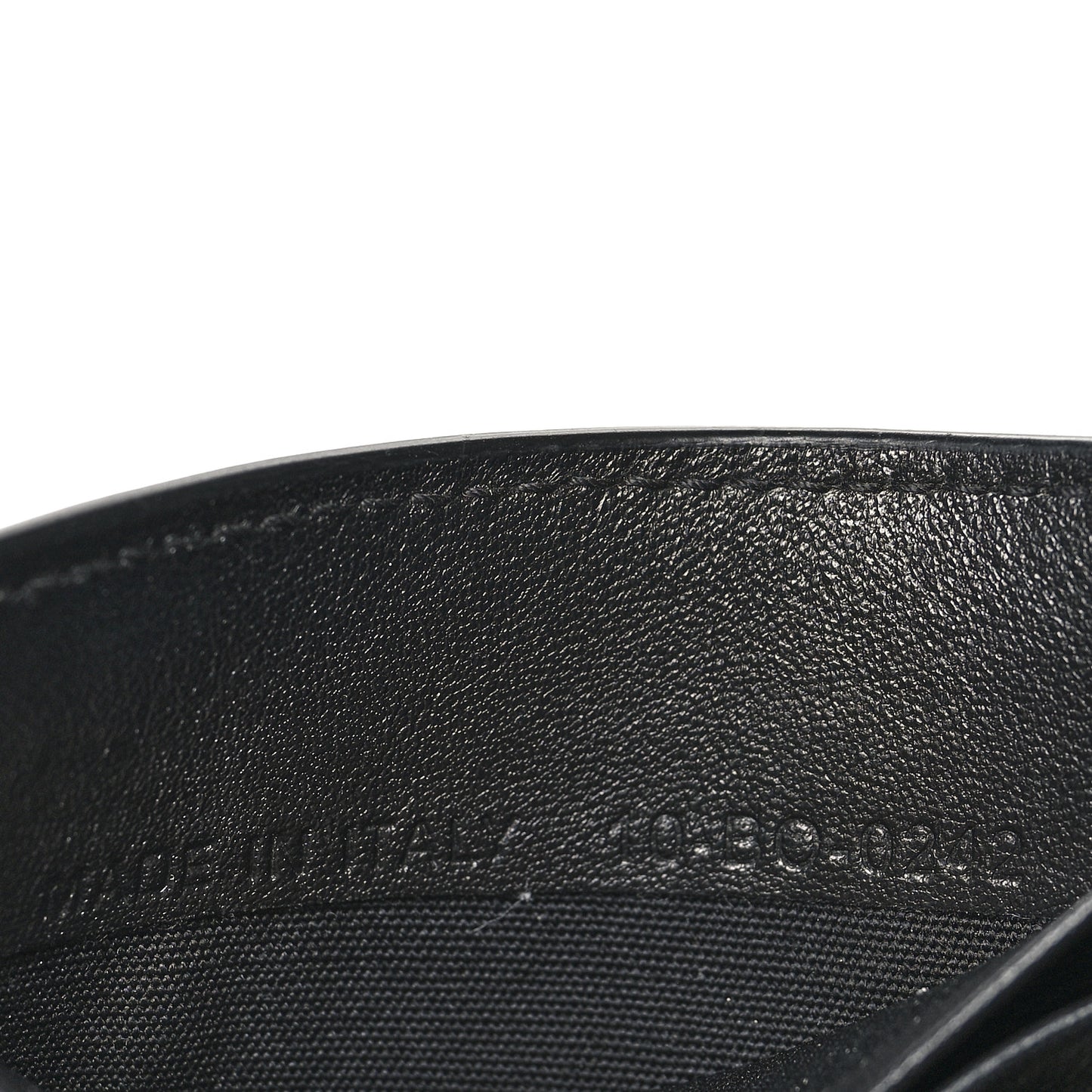 Coated Canvas Calfskin CD Diamond Wallet with Money Clip Black