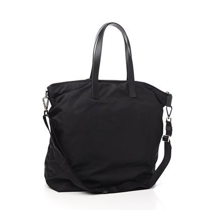 Prada Tessuto Nylon Saffiano Tote Black 2 of 9