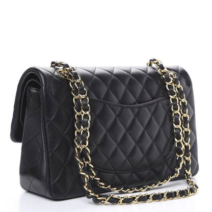 Chanel Lambskin Quilted Medium Double Flap Black 2 of 9