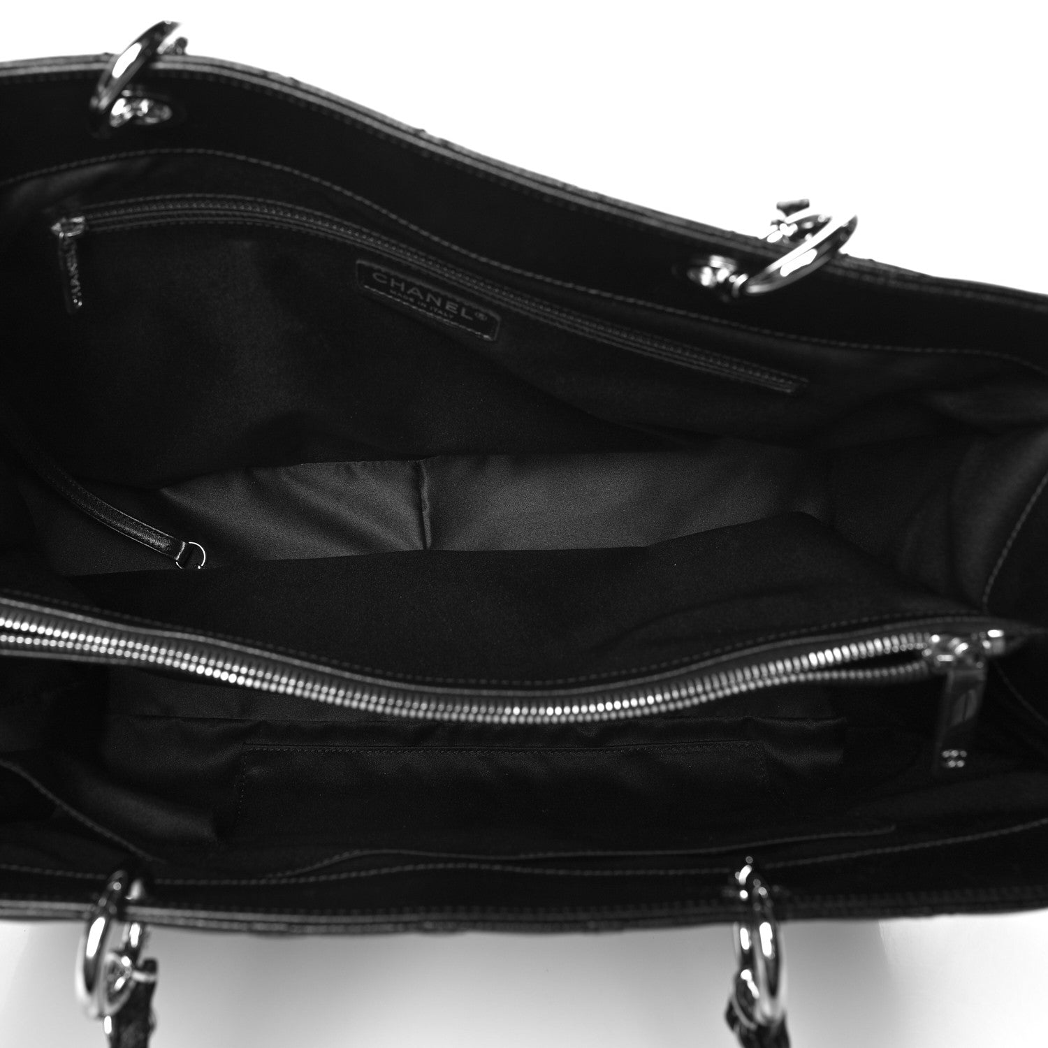Chanel Caviar Quilted XL Grand Shopping Tote GST Black 6 of 11
