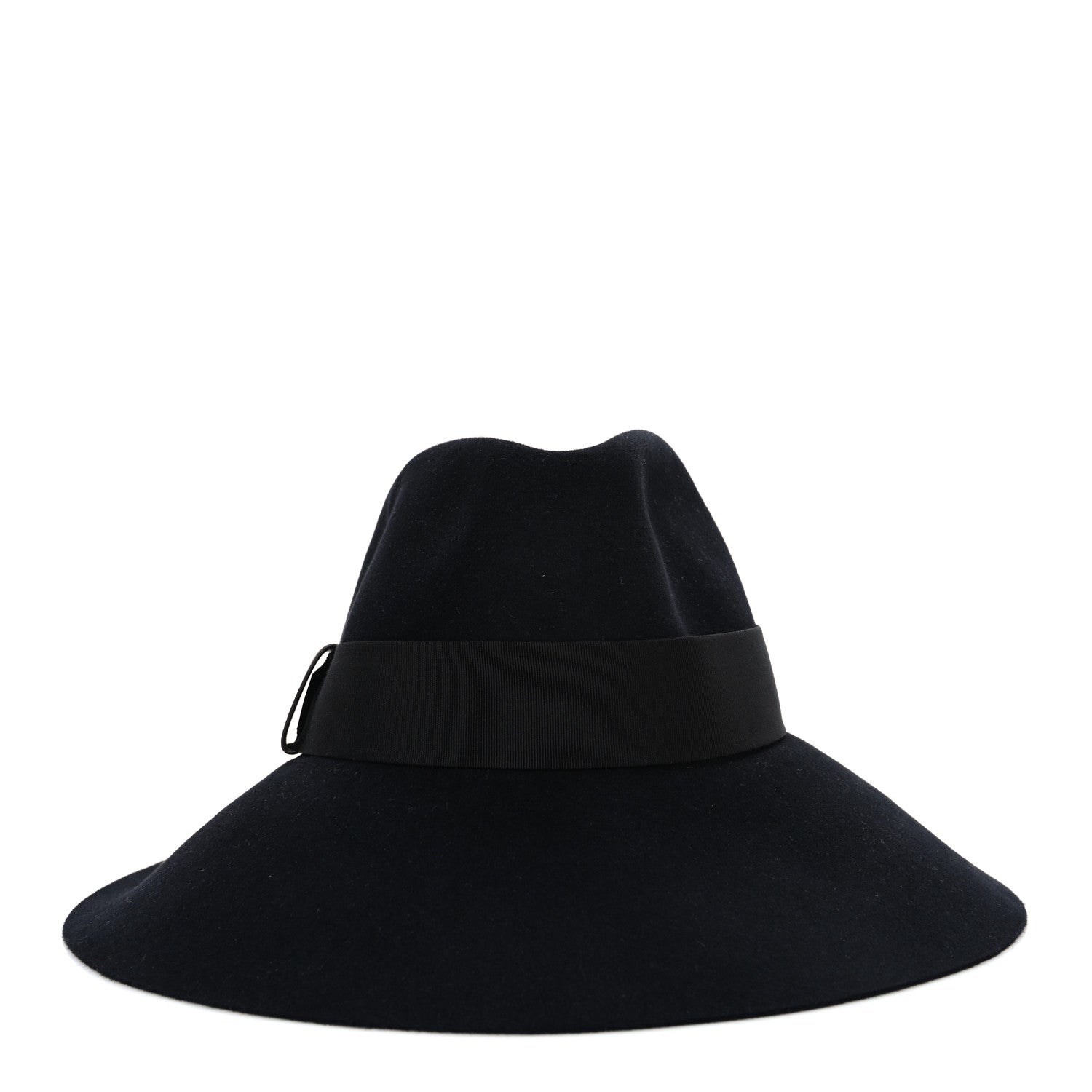 Louis Vuitton Felt Leather Monogram Fedora XL Hat Black 3 of 8